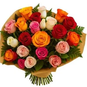 Buquê de 40 Rosas Coloridas