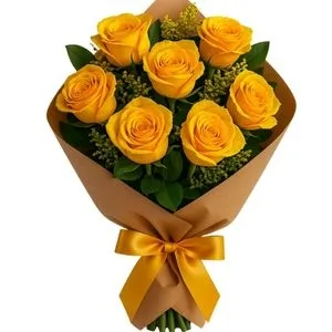 Buquê de 7 Rosas Amarela