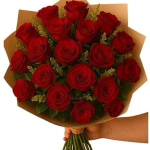 Buquê com 20 Rosas Vermelha