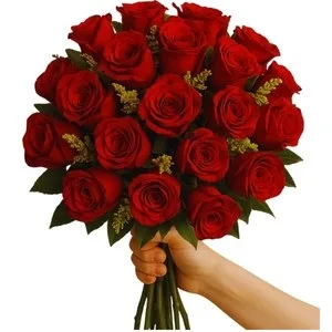 Buquê com 24 Rosas Vermelha