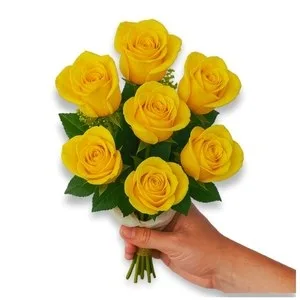 Buquê de 7 Rosas Amarela