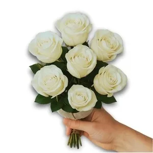 Buquê de 7 Rosas Branca