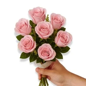 Buquê de 7 Rosas Rosada