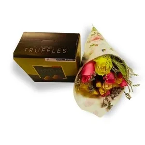 Ramalhete de Rosas e Mini Rosas com Trufa