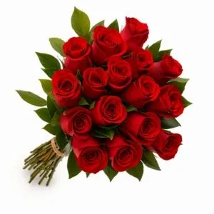 Buquê de 16 Rosas Vermelhas