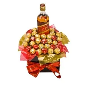 Buquê de Ferrero Rocher e Wisky Red Label – Saboroso Momento