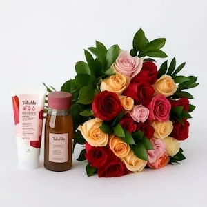 Buquê de Rosas e Kit Natura 4