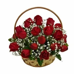 Cesta de Rosas – Delicado Amor