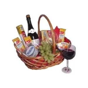 Cesta de Vinho – Picnic Romântico