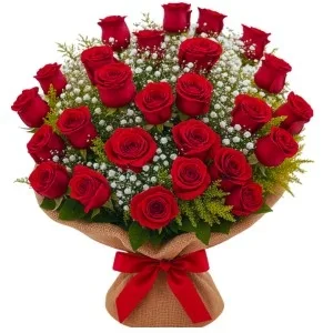 Buquê de 30 Rosas Vermelhas
