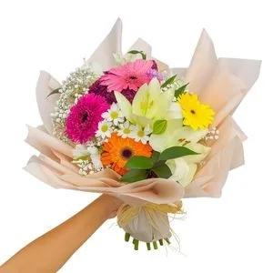 Buquê de Flores do Campo com Lírio