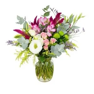 Buquê Pequeno De Flores Nobres Com Jarro