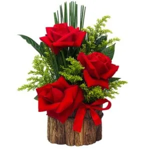 Arranjo de 3 Rosas Colombianas