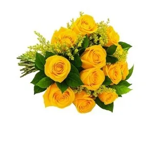 Buquê de 12 Rosas Amarela