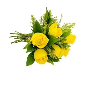 Buquê de 6 Rosas Amarela