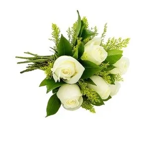 Buquê de 6 Rosas Branca