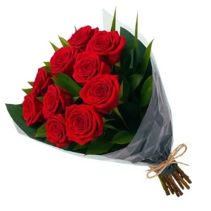 Buquê com 10 Rosas Vermelha