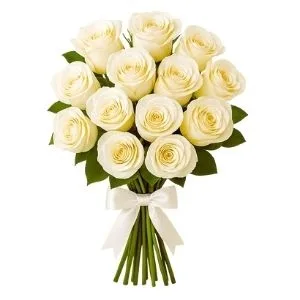 Buquê de 15 Rosas Branca