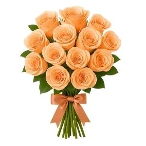 Buquê de 15 Rosas Champagne
