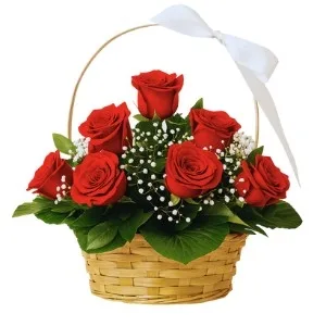Cesta de Rosas Vermelhas