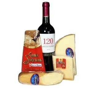 Kit de Queijos e Vinho