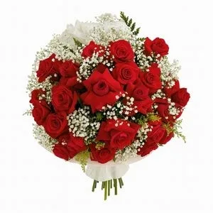 Buquê de 36 Rosas Vermelhas Luxuosas