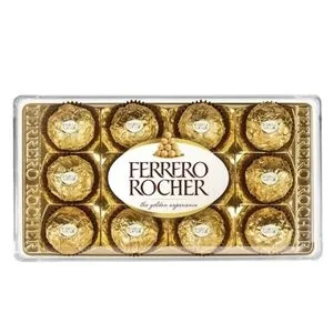 Caixa de Bombons Ferrero Rocher com 12 Unidades 150g