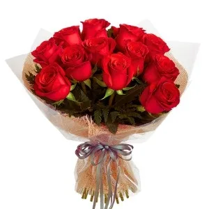 Buquê com 12 Rosas Vermelha