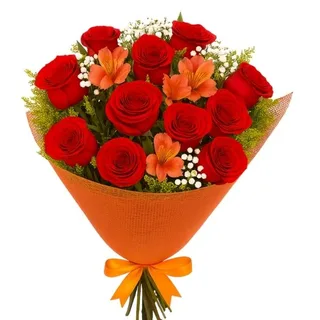 Buquê especial de 12 Rosas Vermelha