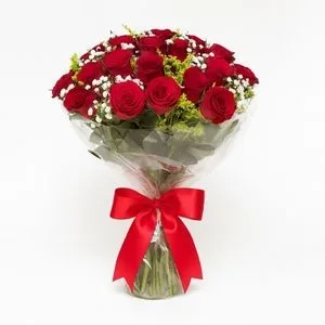 Buquê com 24 Rosas Vermelhas Naturais