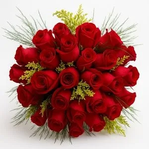 Buquê de 30 Rosas Vermelhas Naturais
