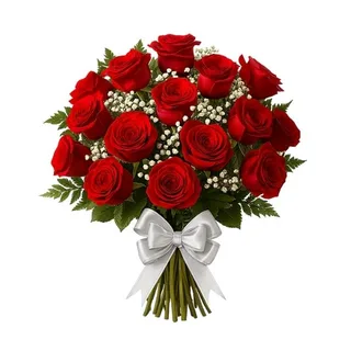 Buquê com 15 Rosas Vermelha