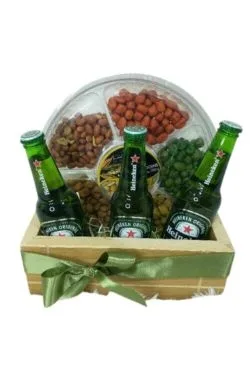 Cesta de Cerveja e Amendoim