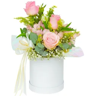 Box de Flores Rosada