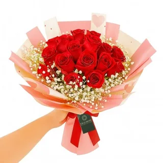 Buquê com 20 Rosas Vermelha