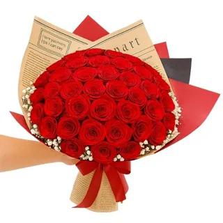 Buquê com 60 Rosas Vermelha