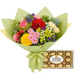 Buquê de Flores do Campo com Chocolate