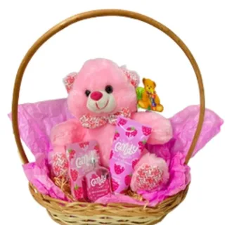 Cesta Candy com Ursinho