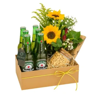 Kit de Cerveja com Girassol
