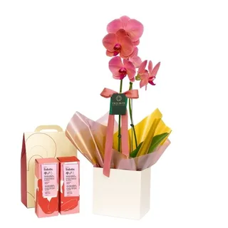 Orquídea Lilás com Kit Natura