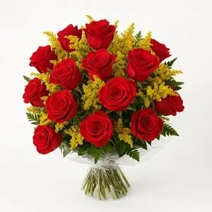 Buquê de 20 Rosas Vermelhas com Tango