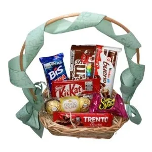 Cesta Seleção de Chocolates Premium