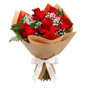 Buquê de 6 Rosas Vermelhas