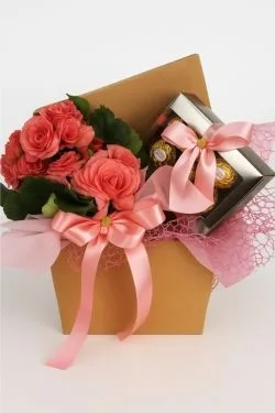 Begonia com Ferrero