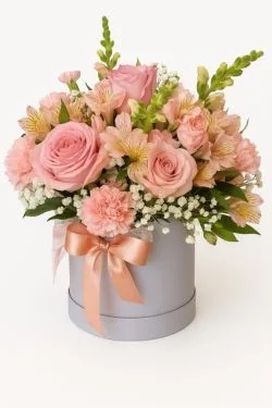 Box de Flores Tons Rosas