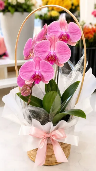 CESTA DE ORQUÍDEA