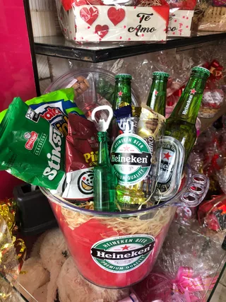 balde de cerveja heineken