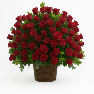 Arranjo Com 100 Rosas Vermelha