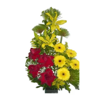 Arranjo Rosas, Lírios e Gérberas
