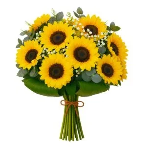 Bouquet com 10 Girassol